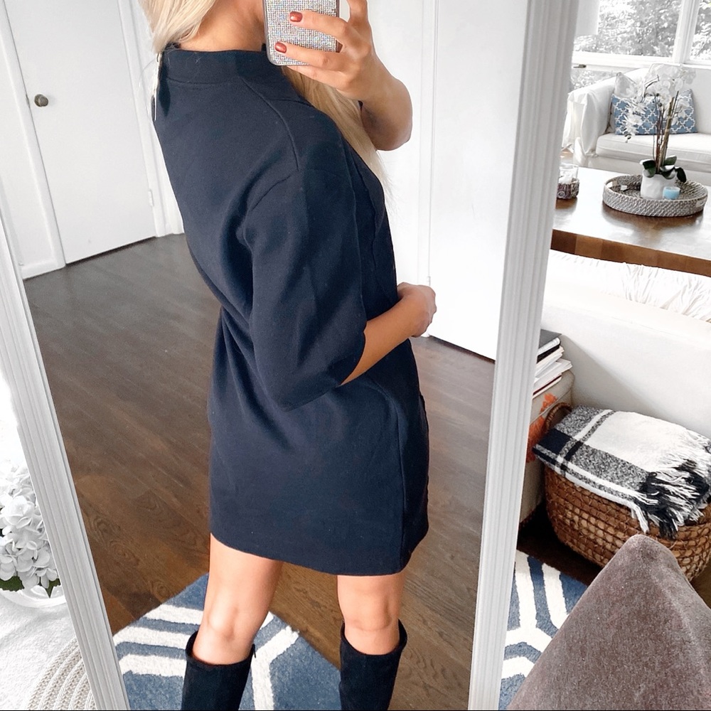 🖤 ZARA BLACK BASIC STITCHED BAGGY DRESS! - Picture 5 of 14